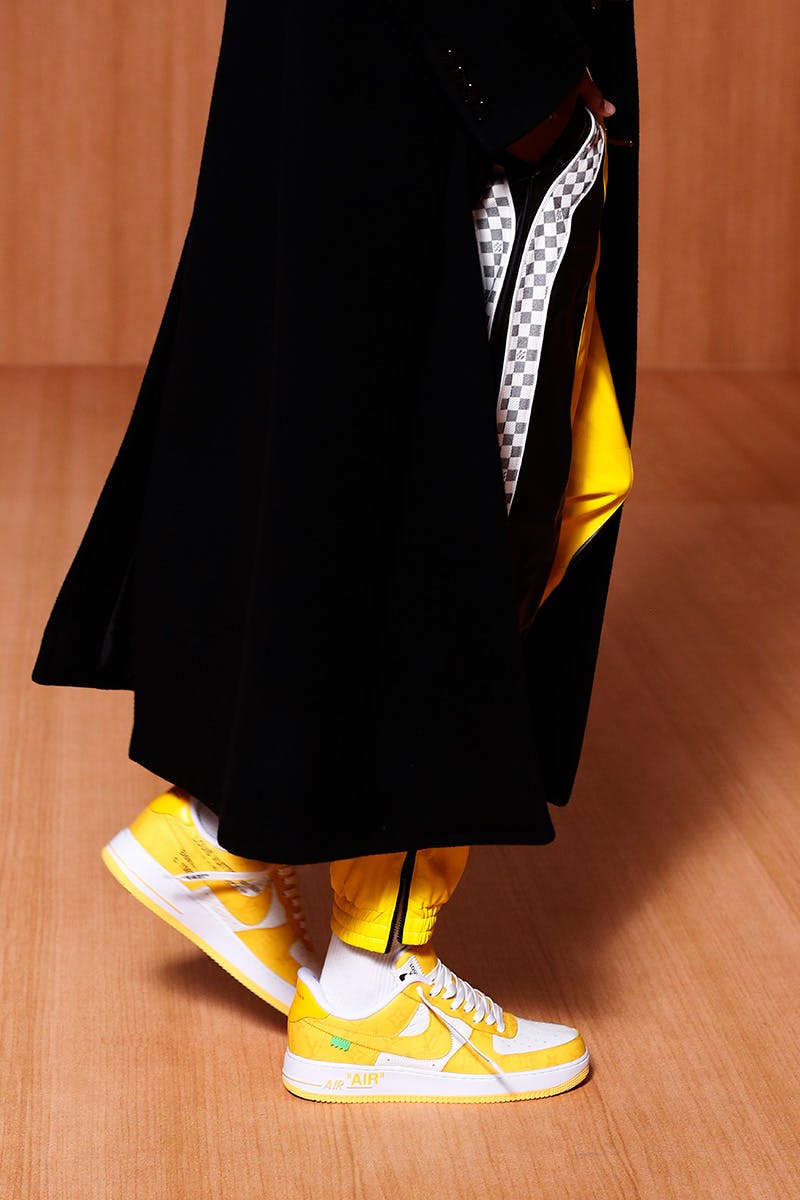 yellow louis vuitton air force 1